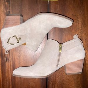 Tan Leather Booties 9